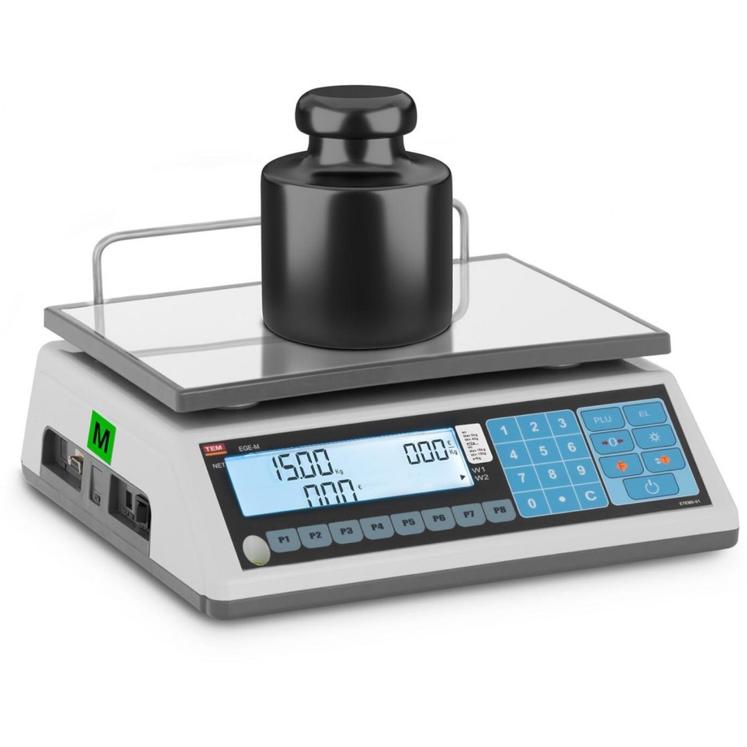 Waga sklepowa handlowa 15 kg / 5 g LCD M LEGALIZACJA TEM Waga sklepowa handlowa 15 kg / 5 g LCD M LEGALIZACJA TEM