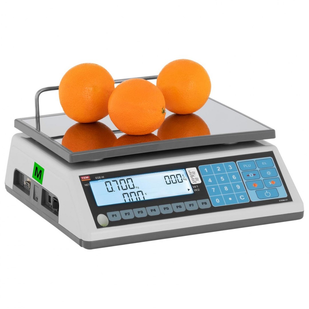 Waga sklepowa handlowa 15 kg / 5 g LCD M LEGALIZACJA TEM Waga sklepowa handlowa 15 kg / 5 g LCD M LEGALIZACJA TEM