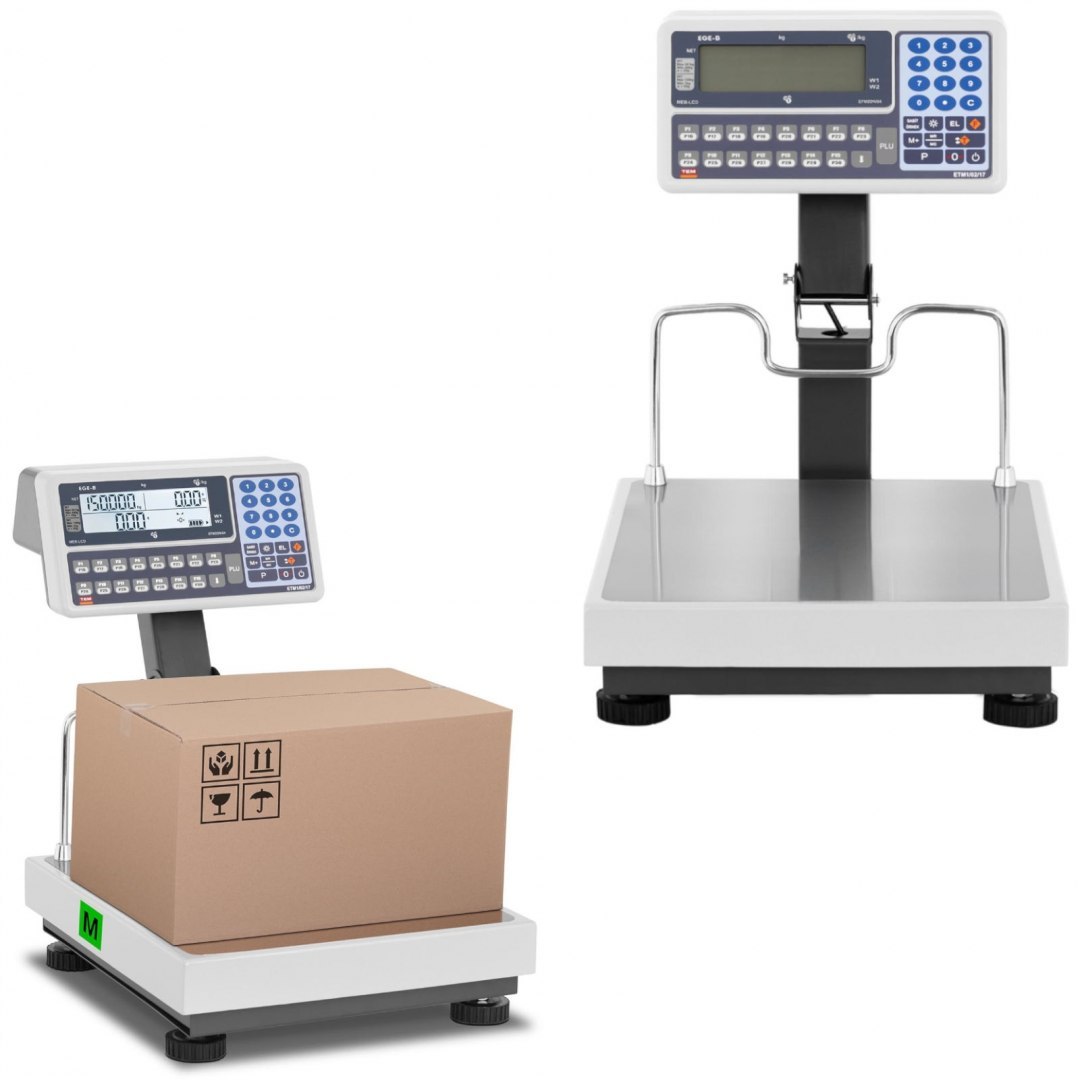 Waga sklepowa handlowa 150 kg / 0,05 kg LCD M LEGALIZACJA TEM Waga sklepowa handlowa 150 kg / 0,05 kg LCD M LEGALIZACJA TEM
