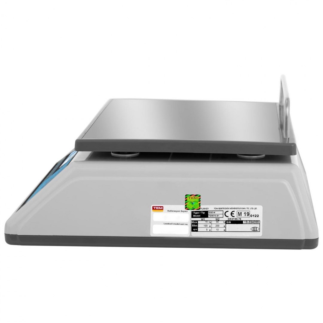 Waga sklepowa handlowa 30 kg / 10 g LCD M LEGALIZACJA TEM Waga sklepowa handlowa 30 kg / 10 g LCD M LEGALIZACJA TEM