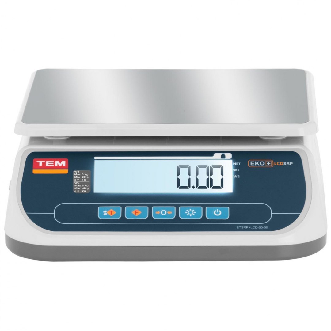 Waga sklepowa handlowa 6 kg / 2 g LCD M LEGALIZACJA TEM Waga sklepowa handlowa 6 kg / 2 g LCD M LEGALIZACJA TEM