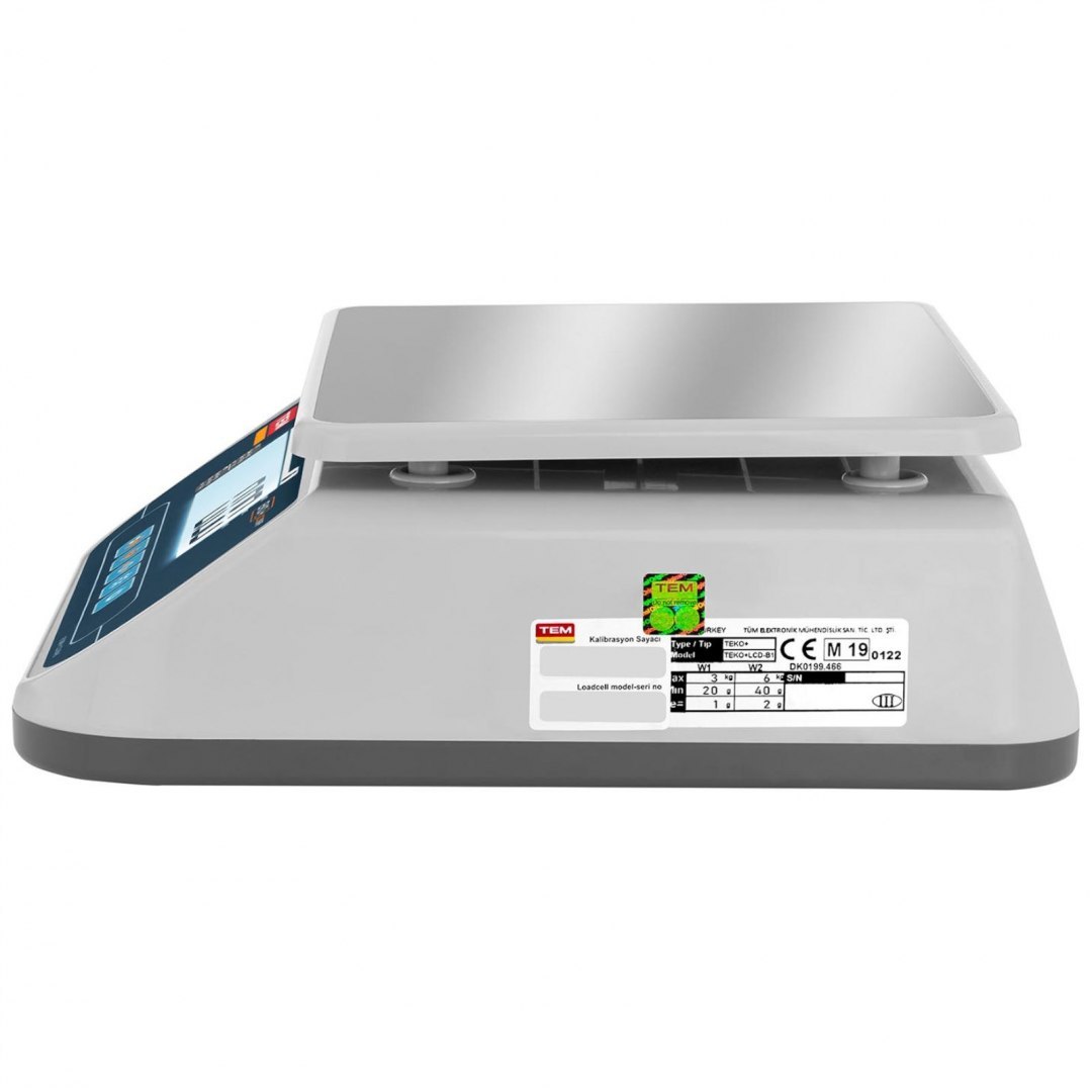 Waga sklepowa handlowa 6 kg / 2 g LCD M LEGALIZACJA TEM Waga sklepowa handlowa 6 kg / 2 g LCD M LEGALIZACJA TEM