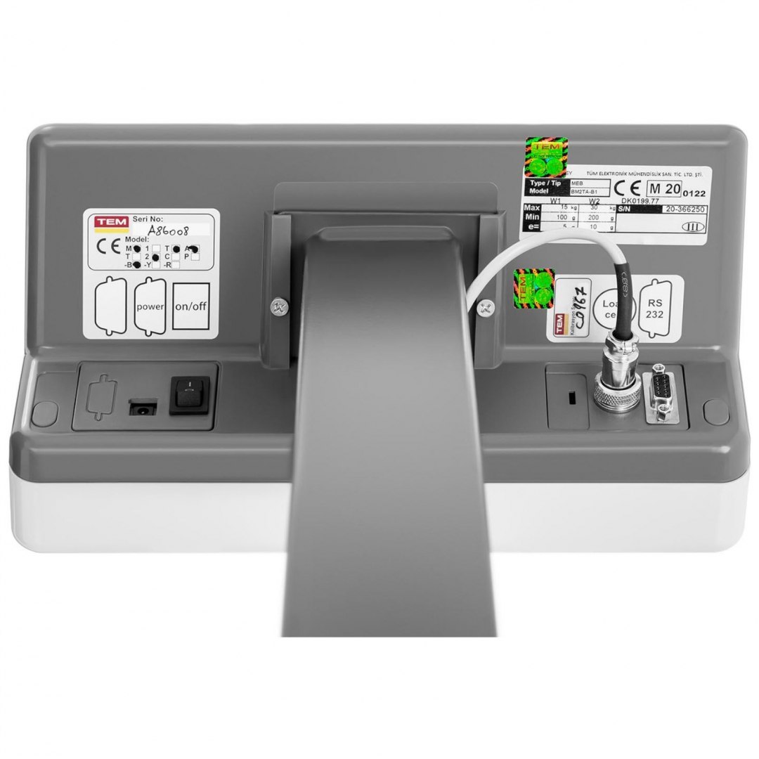 Waga sklepowa handlowa interfejs RS232 30 kg / 0,01 kg LED M LEGALIZACJA TEM Waga sklepowa handlowa interfejs RS232 30 kg / 0,01 kg LED M LEGALIZACJA TEM