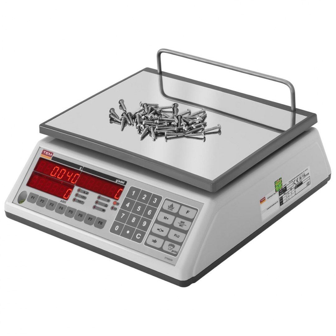 Waga sklepowa licząca sumująca TEM 3 kg / 1 g LED M LEGALIZACJA TEM Waga sklepowa licząca sumująca TEM 3 kg / 1 g LED M LEGALIZACJA TEM