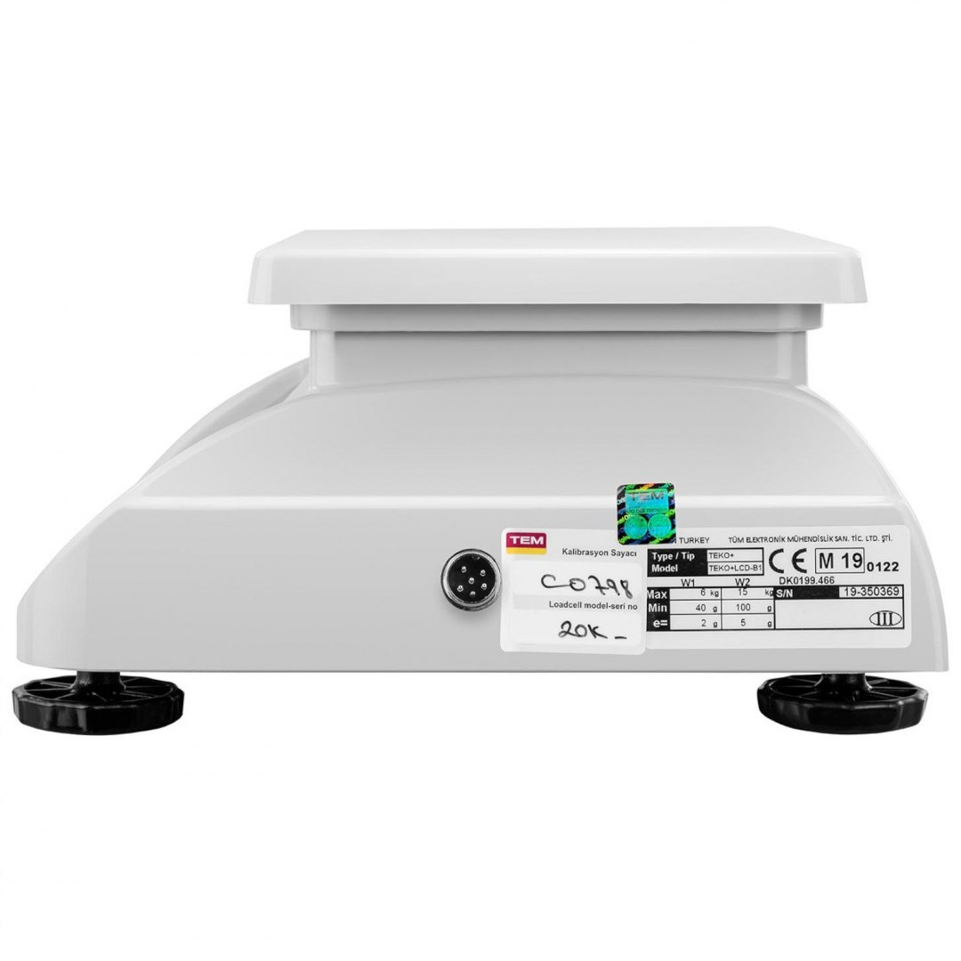 Waga stołowa 2 platformy interfejs RS232 15 kg / 5 g LCD M LEGALIZACJA TEM Waga stołowa 2 platformy interfejs RS232 15 kg / 5 g LCD M LEGALIZACJA TEM