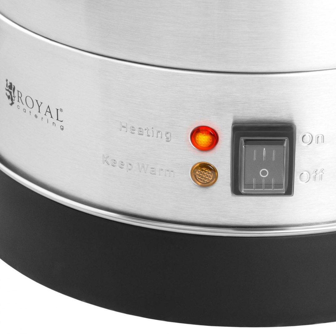 Warnik podgrzewacz do wody grzańca podwójne ścianki stalowy 20.5L 2500 W Royal Catering Warnik podgrzewacz do wody grzańca podwójne ścianki stalowy 20.5L 2500 W Royal Catering