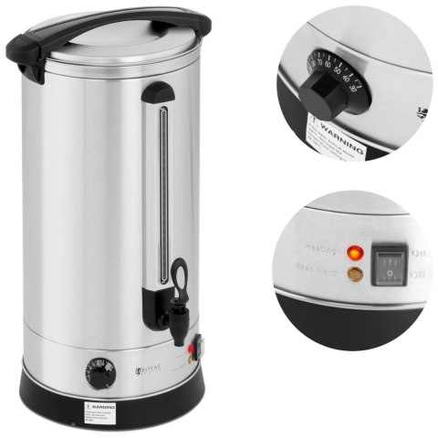 Warnik podgrzewacz do wody grzańca podwójne ścianki stalowy 23.5L 2500 W Royal Catering