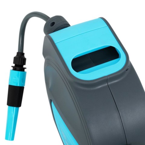 Wąż ogrodowy z automatycznym bębnem ściennym 10 m + 1 m 5/6'' Hillvert Wąż ogrodowy z automatycznym bębnem ściennym 10 m + 1 m 5/6'' Hillvert