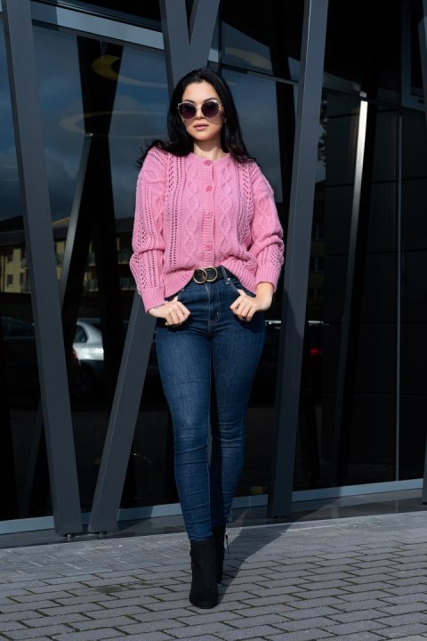Sweter Boniqe Pink Pink ONE SIZE Sweter Boniqe Pink Pink ONE SIZE