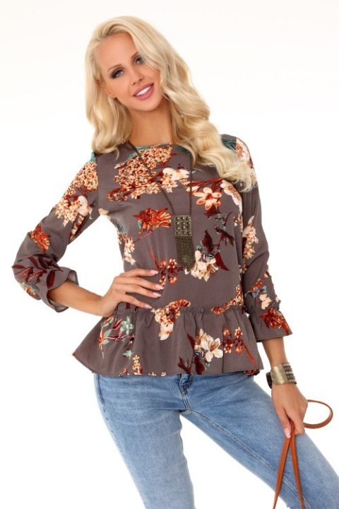Bluzka Aridanna Brown Brown M Bluzka Aridanna Brown Brown M
