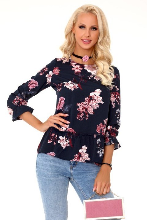 Bluzka Breanna Dark Blue Dark Blue L Bluzka Breanna Dark Blue Dark Blue L