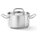 Garnek średni Kitchen Line z pokrywką 5,5 l śr. 240 x 135 h - Hendi 836309 Hendi