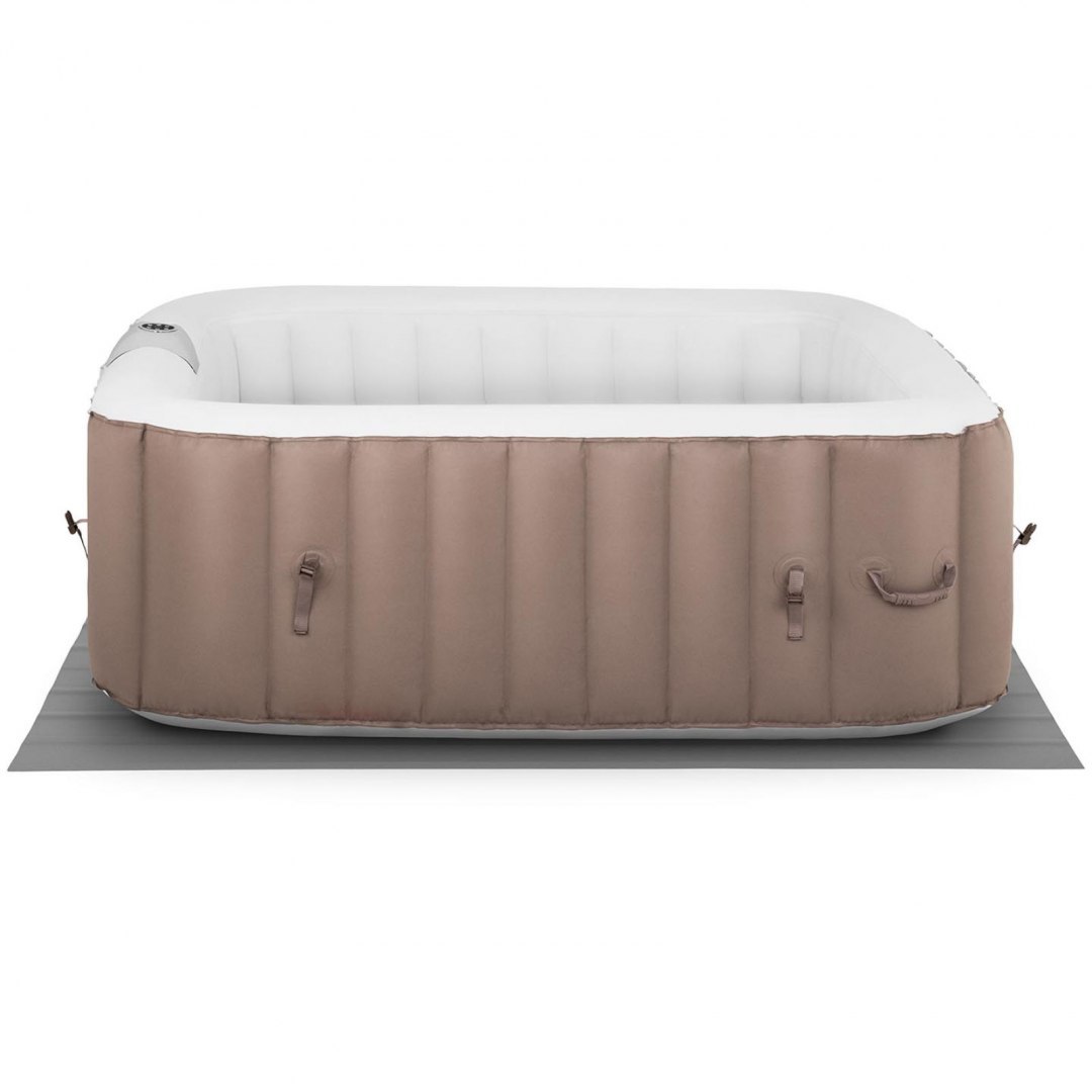 Jacuzzi ogrodowe dmuchane z masażem 6 osobowe 42C 900 l beżowo-białe UNIPRODO Jacuzzi ogrodowe dmuchane z masażem 6 osobowe 42C 900 l beżowo-białe UNIPRODO
