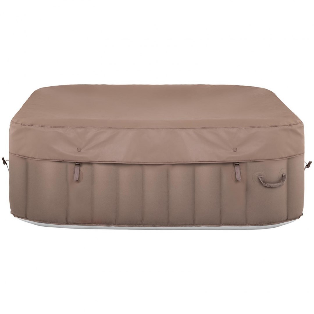 Jacuzzi ogrodowe dmuchane z masażem 6 osobowe 42C 900 l beżowo-białe UNIPRODO Jacuzzi ogrodowe dmuchane z masażem 6 osobowe 42C 900 l beżowo-białe UNIPRODO