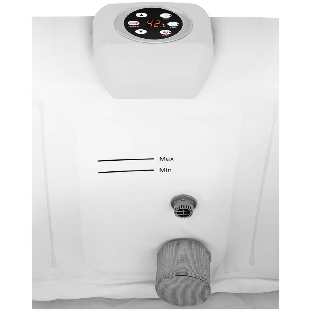 Jacuzzi ogrodowe dmuchane z masażem 6 osobowe 42C 900 l niebieskie UNIPRODO Jacuzzi ogrodowe dmuchane z masażem 6 osobowe 42C 900 l niebieskie UNIPRODO