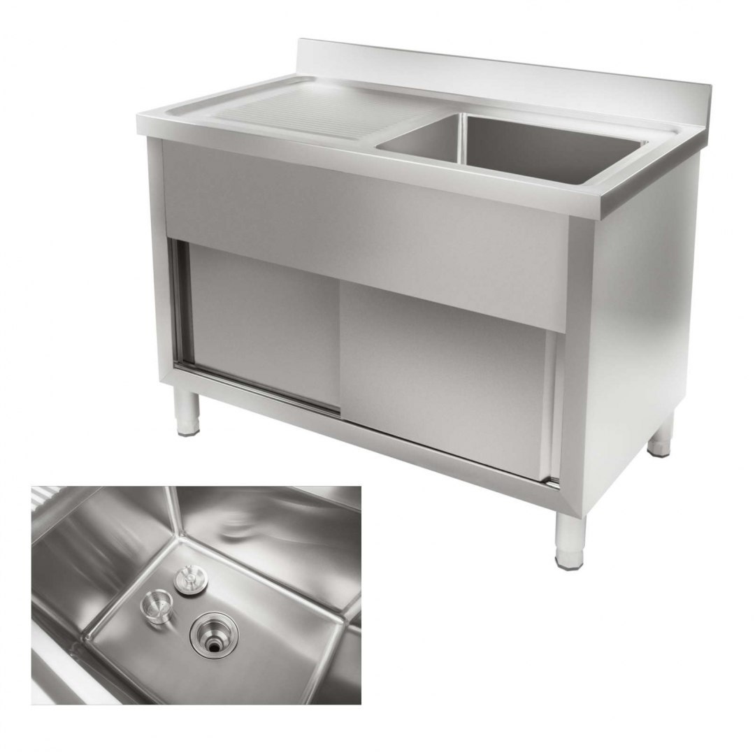 Zlew zlewozmywak basen nierdzewny stalowy do kuchni szer. 120cm Royal Catering Zlew zlewozmywak basen nierdzewny stalowy do kuchni szer. 120cm Royal Catering