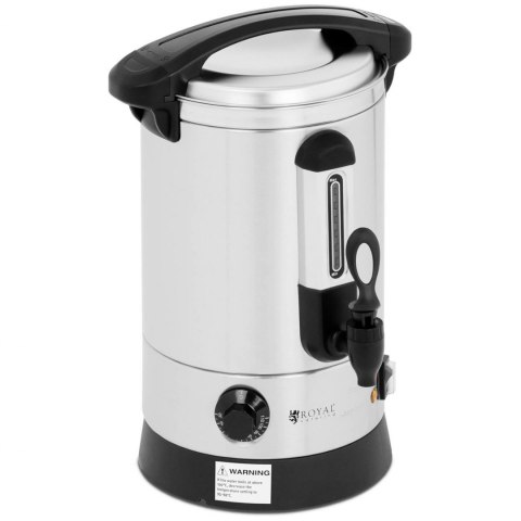 Warnik podgrzewacz do wody grzańca podwójne ścianki stalowy 6.5L 1500 W Royal Catering Warnik podgrzewacz do wody grzańca podwójne ścianki stalowy 6.5L 1500 W Royal Catering