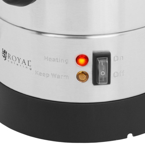Warnik podgrzewacz do wody grzańca podwójne ścianki stalowy 6.5L 1500 W Royal Catering Warnik podgrzewacz do wody grzańca podwójne ścianki stalowy 6.5L 1500 W Royal Catering