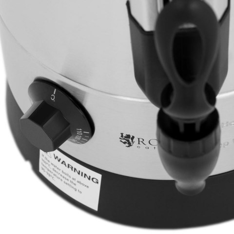 Warnik podgrzewacz do wody grzańca podwójne ścianki stalowy 6.5L 1500 W Royal Catering Warnik podgrzewacz do wody grzańca podwójne ścianki stalowy 6.5L 1500 W Royal Catering