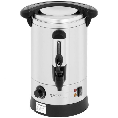 Warnik podgrzewacz do wody grzańca podwójne ścianki stalowy 6.5L 1500 W Royal Catering Warnik podgrzewacz do wody grzańca podwójne ścianki stalowy 6.5L 1500 W Royal Catering
