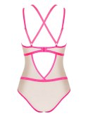 Body Nudelia Beżowo-Różowe Beżowo-Różowy L/XL