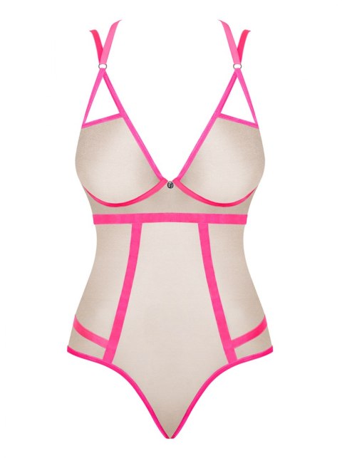 Body Nudelia Beżowo-Różowe Beżowo-Różowy S/M Body Nudelia Beżowo-Różowe Beżowo-Różowy S/M