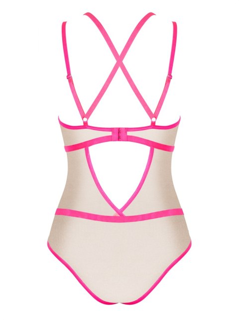 Body Nudelia Beżowo-Różowe Beżowo-Różowy S/M Body Nudelia Beżowo-Różowe Beżowo-Różowy S/M