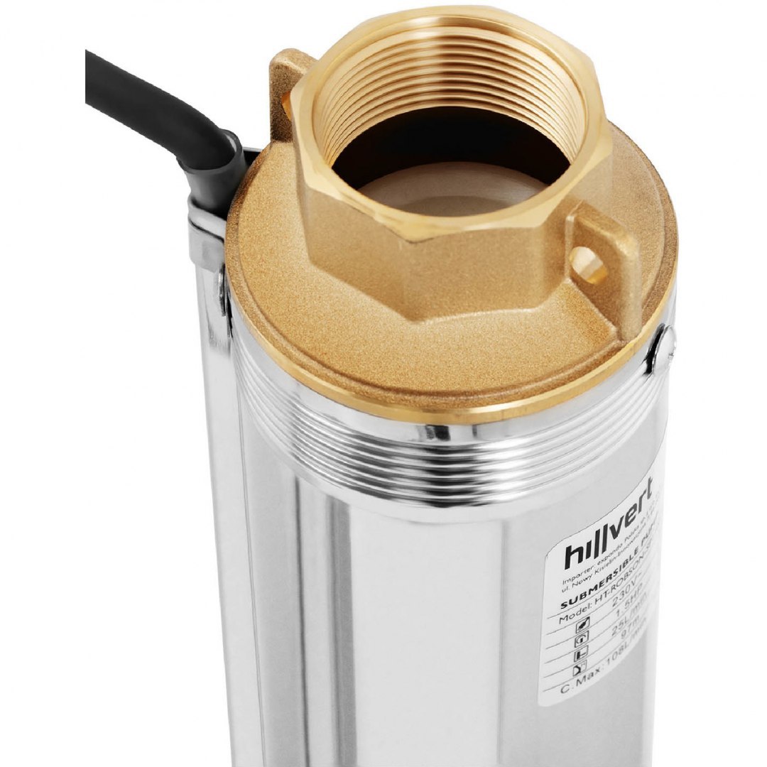 Pompa głębinowa do studni głębinowej ze stali nierdzewnej 5580 l/godz. do 93 m Hillvert Pompa głębinowa do studni głębinowej ze stali nierdzewnej 5580 l/godz. do 93 m Hillvert