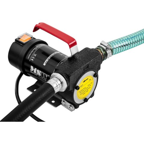 Pompa elektryczna do spuszczania paliwa oleju napędowego ZESTAW IP55 12 V 155 W 40 l/min MSW Pompa elektryczna do spuszczania paliwa oleju napędowego ZESTAW IP55 12 V 155 W 40 l/min MSW